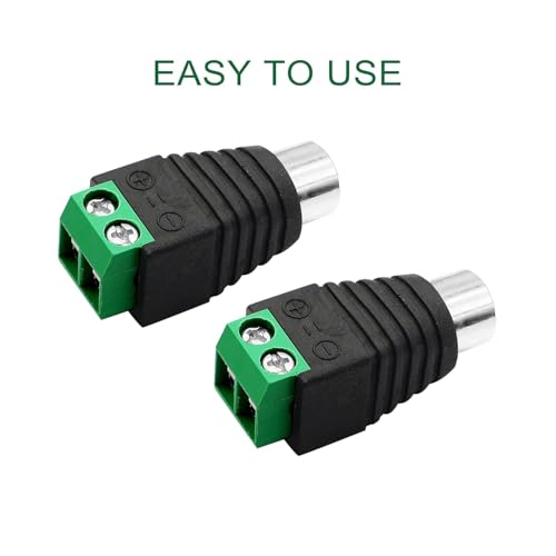 MX BNC Connector with Metal Body & Gold-Plated Pin – RG58 Coaxial Cable RCA Female Adapter for CCTV, DVR, Camera & AV Systems – Pack of 6 - Image 4
