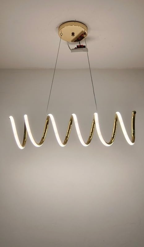 Lyse Decor Spring Chandelier LED Lamp for Modern Homes, Elegant Interiors, Living Area, Hotels and Entrances - Image 2