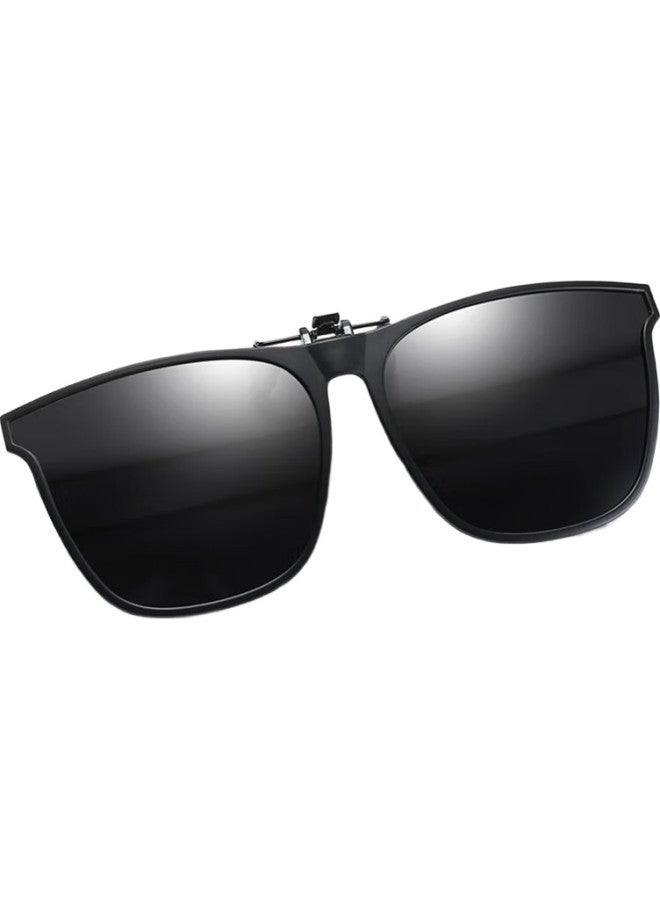 Bai Xiaoshe Bai Xiaoshu Gm Style Sunglasses Clip-Ons, 2 Pairs [Sunglasses + Night Vision Goggles], Day And Night Use, Unisex For Driving - Image 3