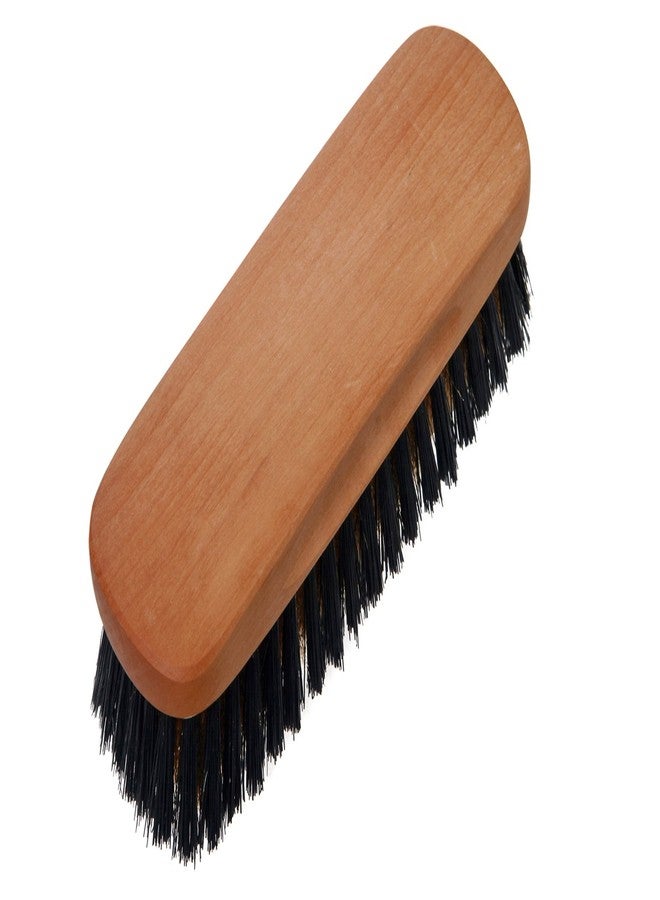 Redecker Natural Pig Bristle/Bronze Wire Clothes Brush with Pearwood Handle, 5-1/4-Inches - Image 1