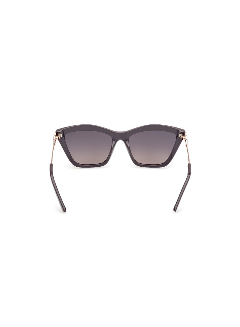 GUESS FULL RIM FEMALE RECTANGULAR GREY INJECTED SUNGLASSES - Image 4