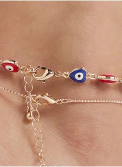 Ginger 2 Pack Evil Eye Anklet Set  - Image 2