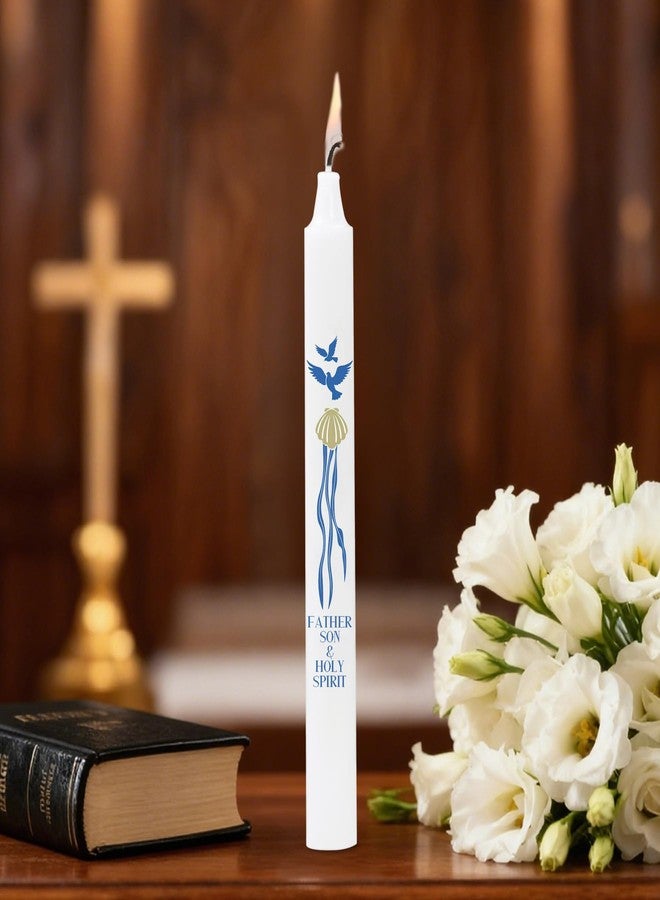 Ohmique Baptism Candle - Baptismal Candles for Boys and Girls, Catholic Baptism Gift - Velas para Bautizo - Velas para Bautizo de Niño - Image 5