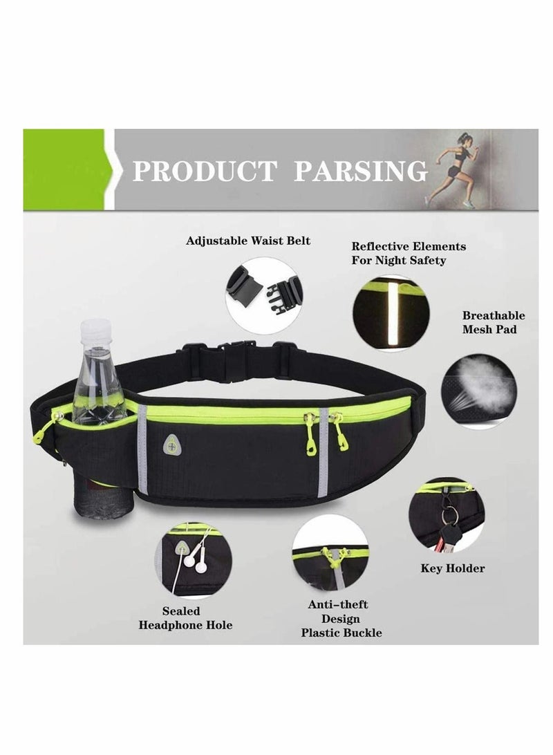 Captaintech Waist Bag for Running Lightweight Running Belt Adjustable Running Waist Pack with Elastic Strap Running Pouch Phone Holder Accessories for iPhone - Image 2