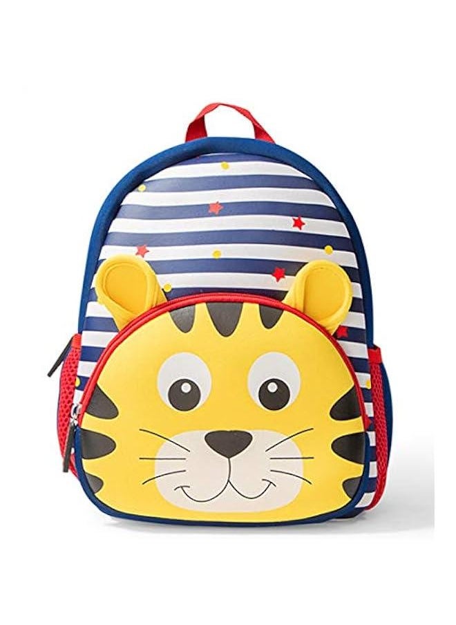Neoprene Tiger Schoolbag Lunch Backpack for Preschool Toddler Kids  - Image 4