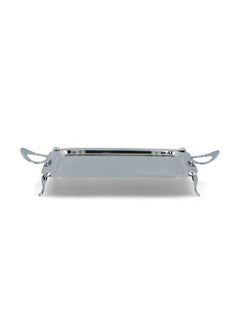 Seden 2-Piece Stainless Steel Copper Legged Serving Tray Set Silver 13.6 x 37.2 x 62.8 cm DTL-2004C  - Image 3