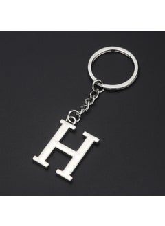 Generic English letter keychain bag pendant 26 uppercase and lowercase letters and numbers keychain European and American small gift customizationH H 