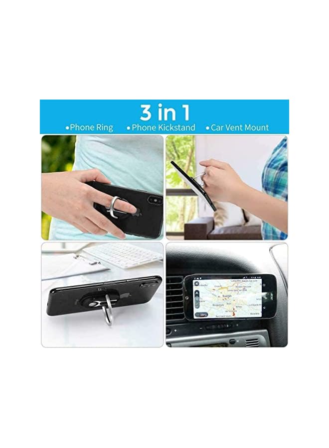 PROMASS Mobile Phone Holder, Metal Ring Grip for Car Home, Rotation Stand Phone Ring Holder, Stand 360 Degree Rotation, Prevent Phone From Falling, for Home Car, for All Smartphone - Image 5