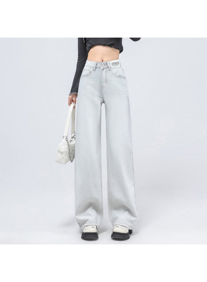 EPTISON women's Jeans 2025 Summer Lightweight Flowy Comfortable Floor-length Wide-leg Pants - Image 3
