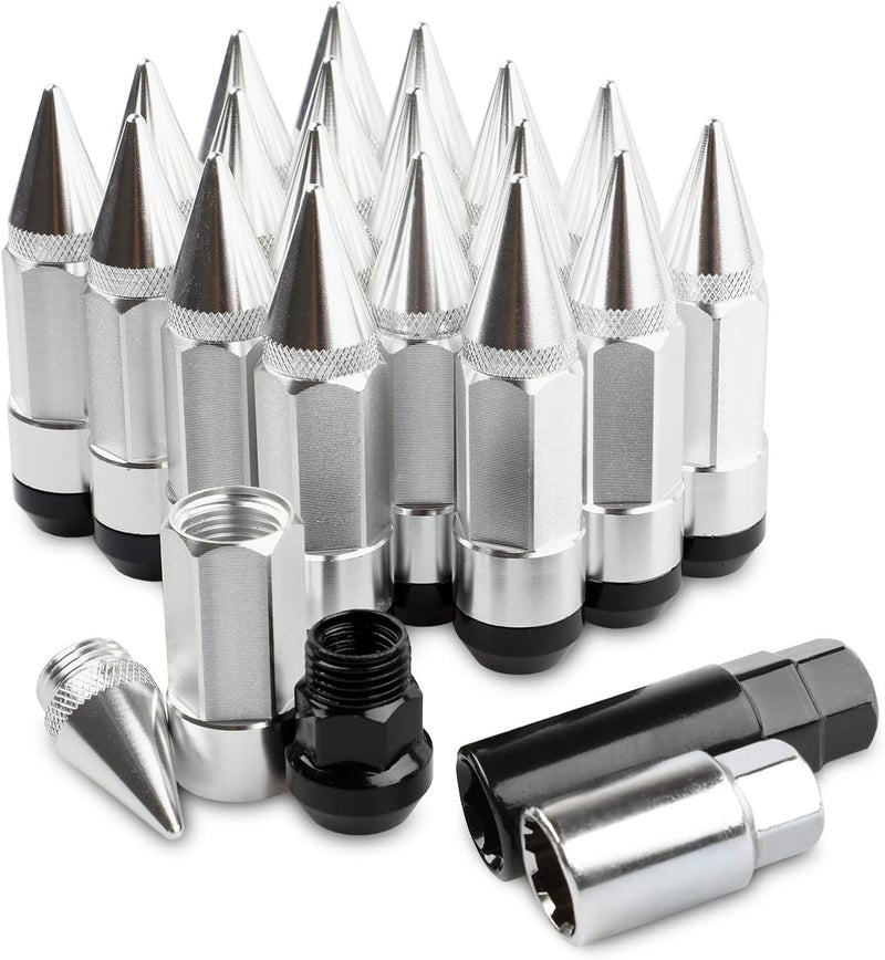 EZPROIT 20Pcs Anti Theft Spikes Extended Tuner Wheel Lug Nuts - Image 1