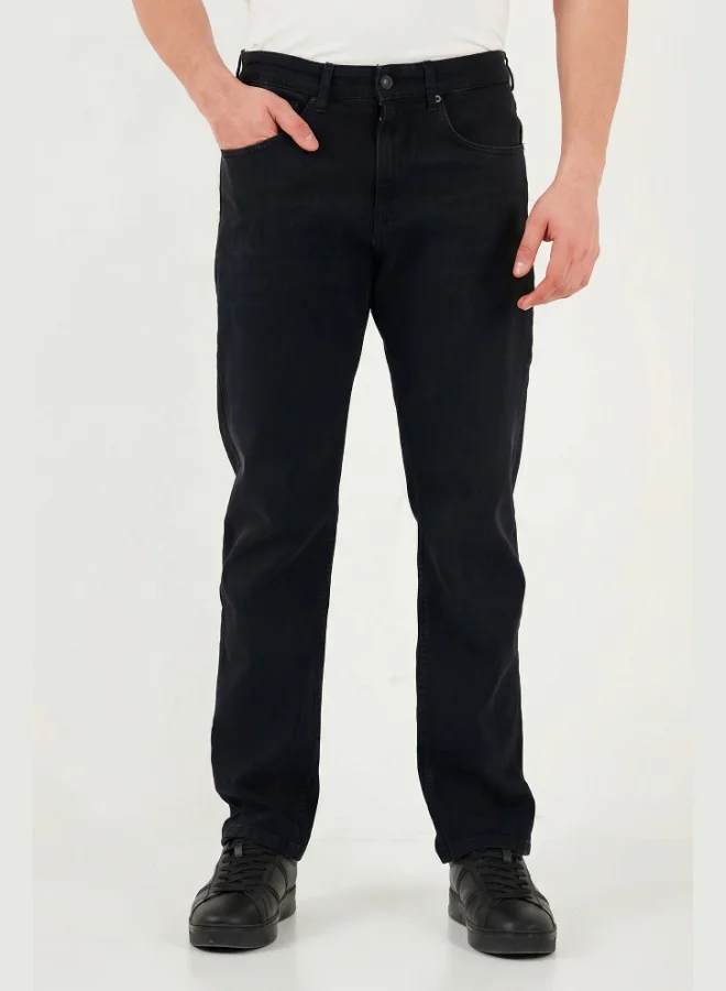 Buratti  Buratti Comfort Straight Leg Regular Waist Jeans Men's DENIM PANTS 4412C53TEXAS for Men | Best Price UAE