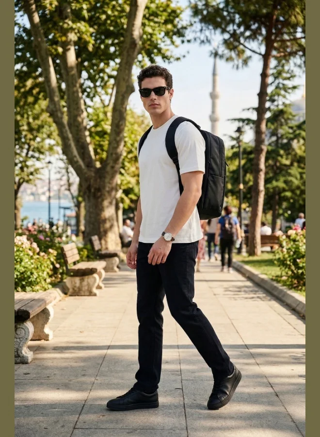 Buratti Buratti Comfort Straight Leg Regular Waist Jeans Men's DENIM PANTS 4412C53TEXAS