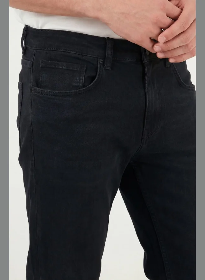 Buratti  Buratti Comfort Straight Leg Regular Waist Jeans Men's DENIM PANTS 4412C53TEXAS for Men | Best Price UAE