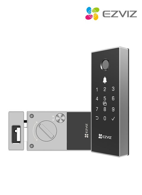 EZVIZ DL03 Pro Smart Door Lock Smart Lock- Bluetooth & Wi-Fi Enabled, Fingerprint, Passcode, & Card Access, Remote Control, Anti-Tamper Alerts, Easy Installation