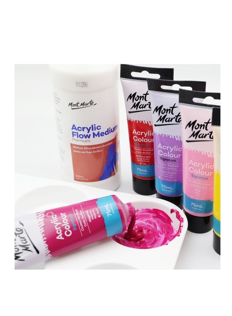 Mont Marte 500ml Premium Acrylic Flow Medium - Image 4