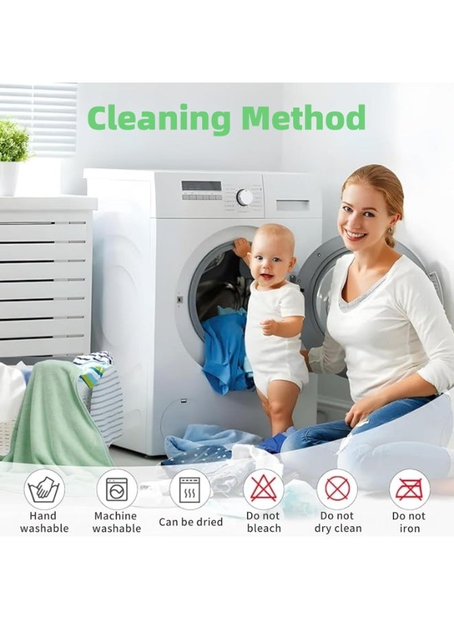 أجريون ​​2 حزمة منشفة استحمام أطفال برأس ميكروفايبر طبيعي ممتاز فائق النعومة فائق الامتصاص للأطفال، صغار، رضيع (فيل + ديناصور، 30 × 30 إنش، 400غ)​​ - Image 4