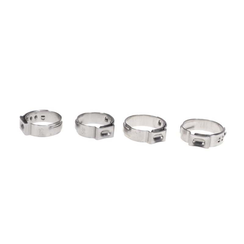 Adjustable 130 Pcs Steel Hose Clamp Set For Car Air Water Line Automotive Plumbing Silver - Image 2