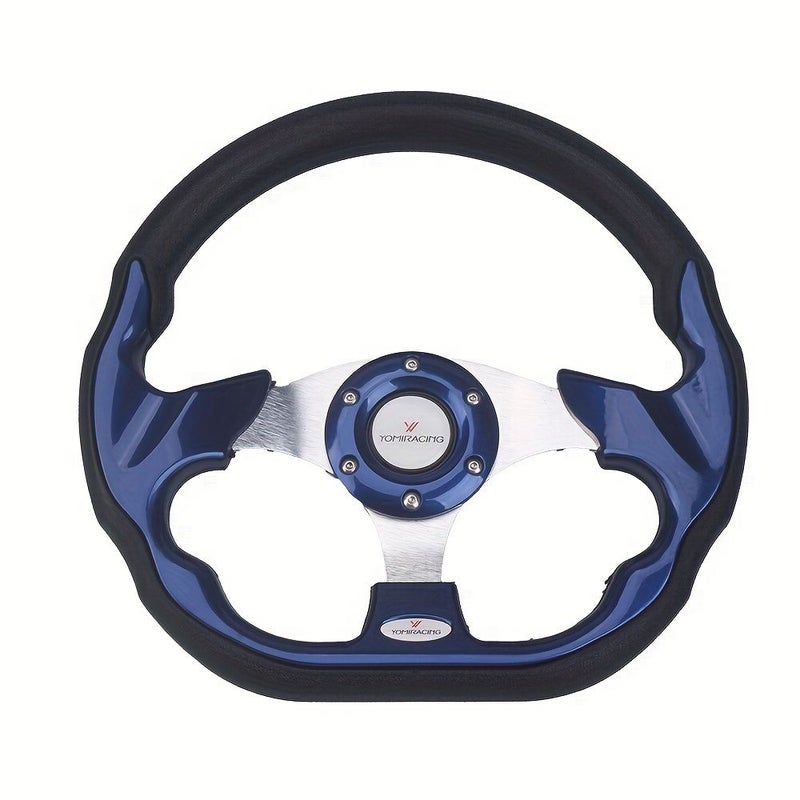 Youmiracing Automotive Sport Steering Wheel Racing Type High Quality Universal 13 Inch 320MM Aluminum PU Red - Image 5