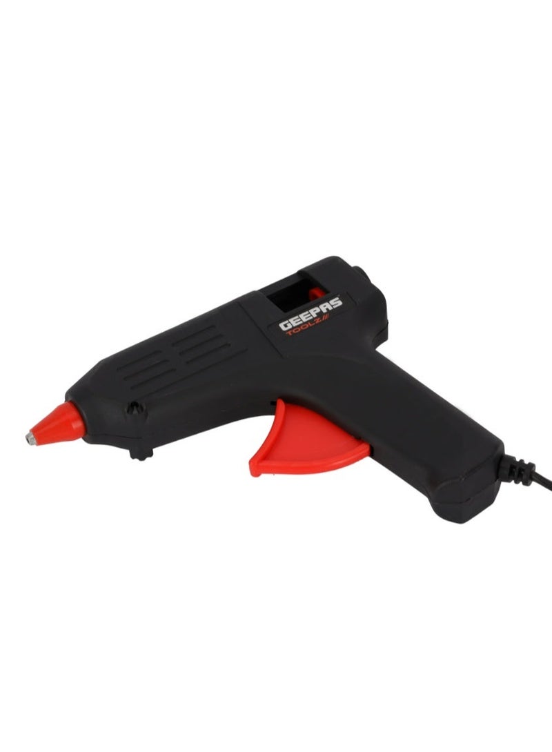 Geepas Glue Gun- GGN0040-240/ 40 W, Quick, Easy, Perfect for Indoor and Outdoor Use/ 3-5 Min Pre-Heating, 3-6 g/min Flow Rate, for Bonding Craft, Woodworking, DIY Repairs, Small Projects Essentials, Etc./ Black and Red - Image 5