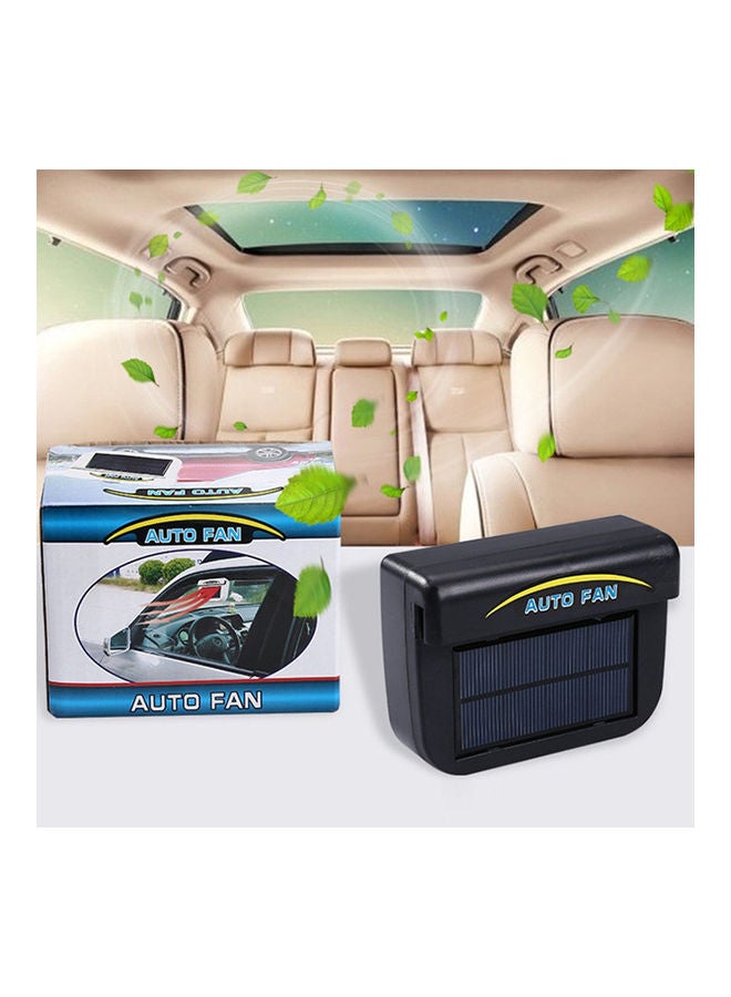 Loquat 0.8W Solar Powered Car Auto Cooler Ventilation Fan Automobile Air Vent Exhaust Heat Fan with Rubber Strip - Image 4