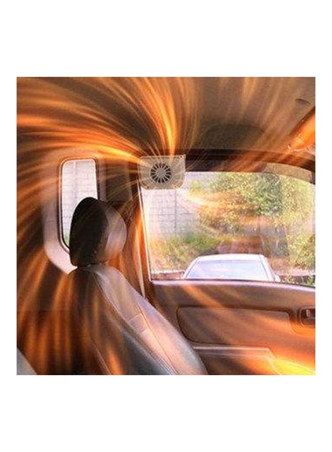 Loquat 0.8W Solar Powered Car Auto Cooler Ventilation Fan Automobile Air Vent Exhaust Heat Fan with Rubber Strip - Image 3