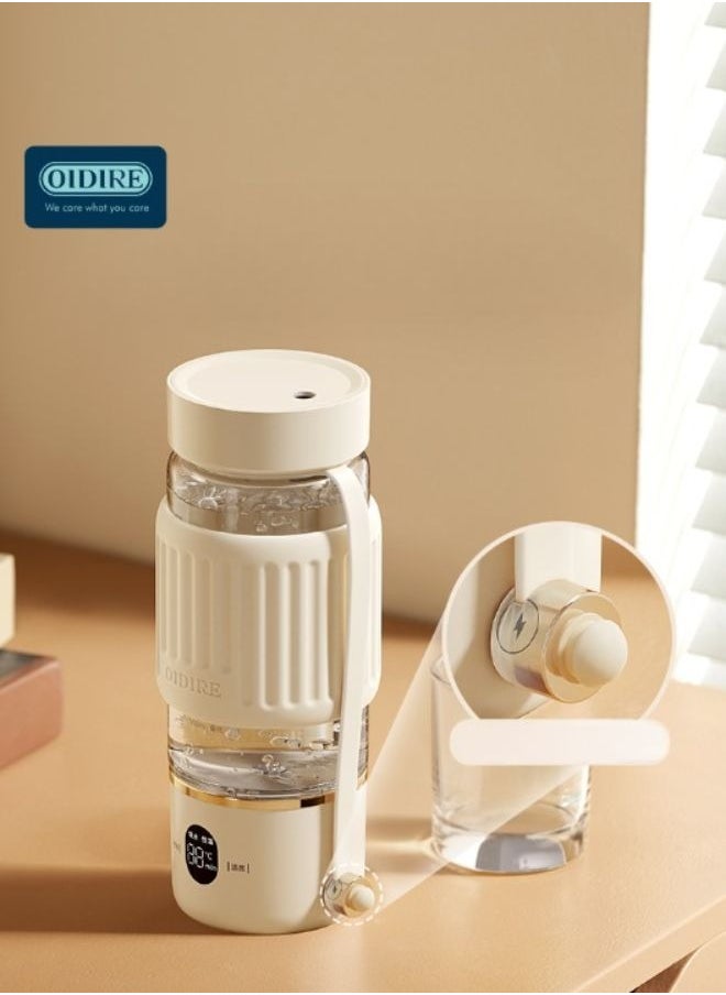 OIDIRE - Electric Kettle Bottle 400ml - Portable Travel Heating Cup, Mini Insulated Office Kettle Bottle - 220V Water Boiling Cup - Image 1