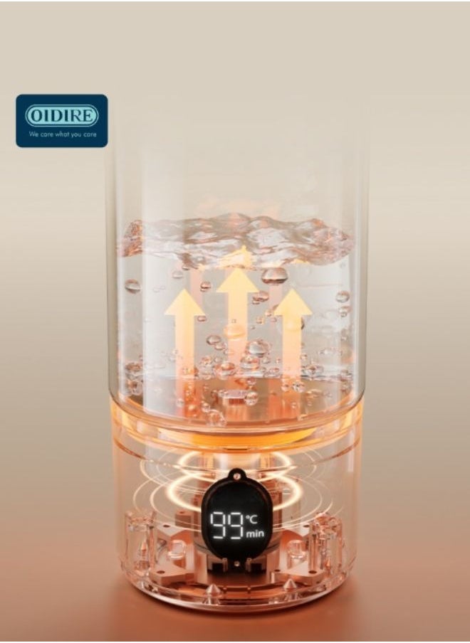 OIDIRE - Electric Kettle Bottle 400ml - Portable Travel Heating Cup, Mini Insulated Office Kettle Bottle - 220V Water Boiling Cup - Image 1