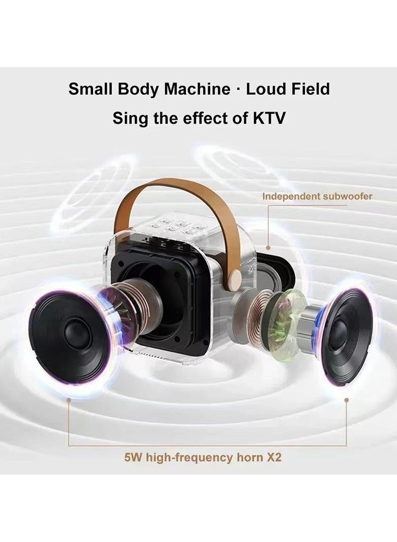 General Labubu mini convenient bluetooth speaker dual microphone integrated song ordering with ambient light  - Image 3