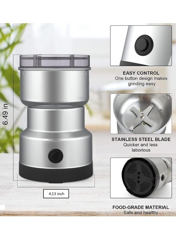 دينكس مطحنة قهوة صغيرة محمولة خفيفة الوزن ومتعددة الوظائف من الفولاذ المقاوم للصدأ لحبوب القهوة والتوابل - Image 3