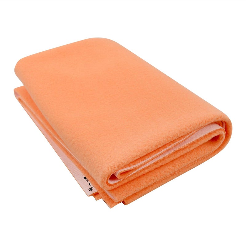 Polka Tots POLKA TOTS Waterproof Reusable Baby Bed Protector Absorbent Mat Dry Sheet for New Born Infants Pack of 2 Peach Pink 70 X 100 CM Medium  - Image 3