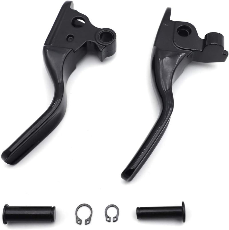 HK MOTO Black Brake Clutch Short Hand Levers for Harley 2008-2013 Touring Trike - Image 4