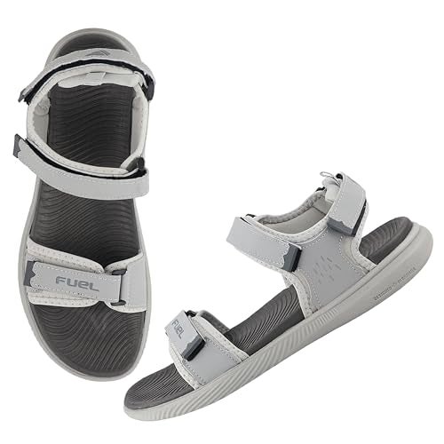 FUEL Sandals for Women, Comfortable & Lightweight Dailywear, Flexible & Breathable, Stylish Casual Outdoor Footwear For Ladies (Grey-4UK) - Image 1