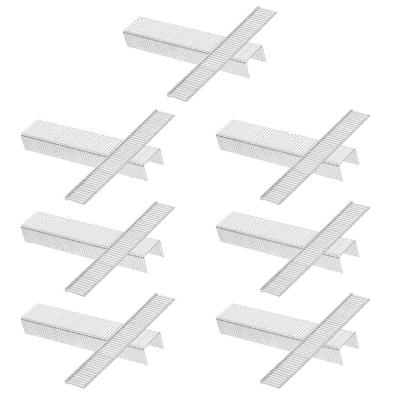 jojofuny 2000pcs Metal Staples Set for Woodworking and DIY Projects 1000 Door Frame Staples + Standard Size Hardware Nails for Furniture and Advertising Use - Image 1