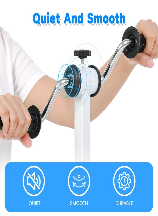 JFMkaer Arm Bike for Physical Therapy | Portable Rehabilitation Exerciser for Arm and Shoulder Workout, Home Fitness Equipment for Seniors with Strong Suction & Adjustable Resistance - Image 4