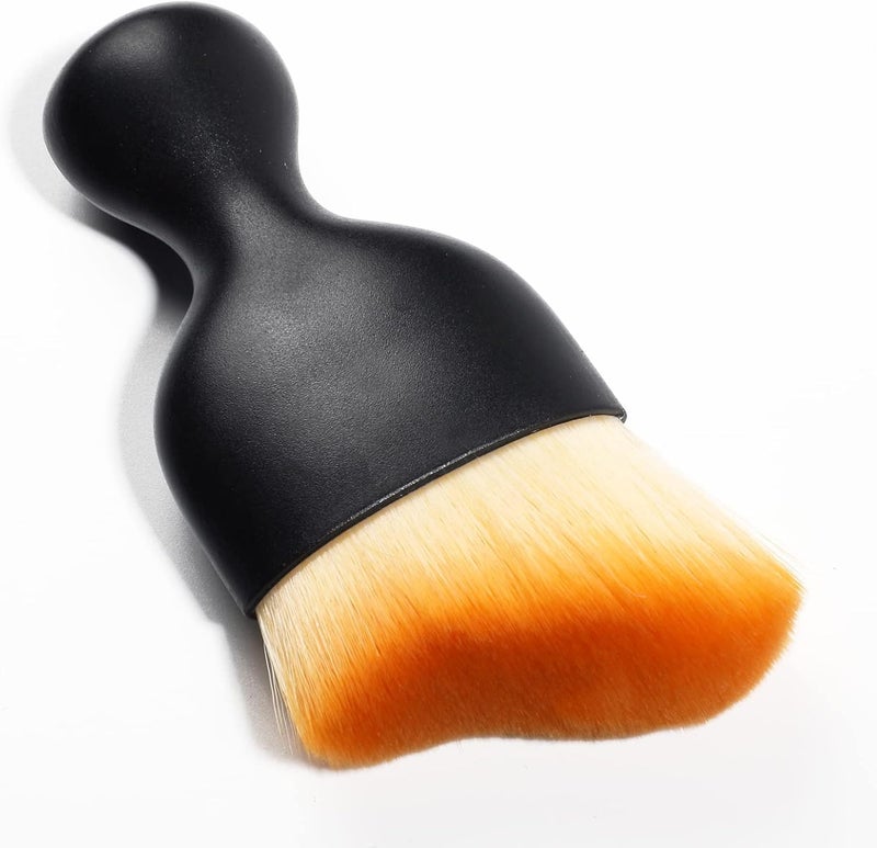 AOCISKA Car Interior Detailing Brush,Soft Bristle Cleaning Brush Car Detailing Brush Dusting Brush,Car Interior Cleaning Tool,Auto Detail Brush Car Dash Duster Brush (Brown) - Image 1