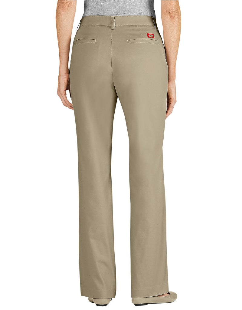 Dickies Women's Curvy Straight Leg Stretch Twill Pant, Black, 12 Regular - Image 2