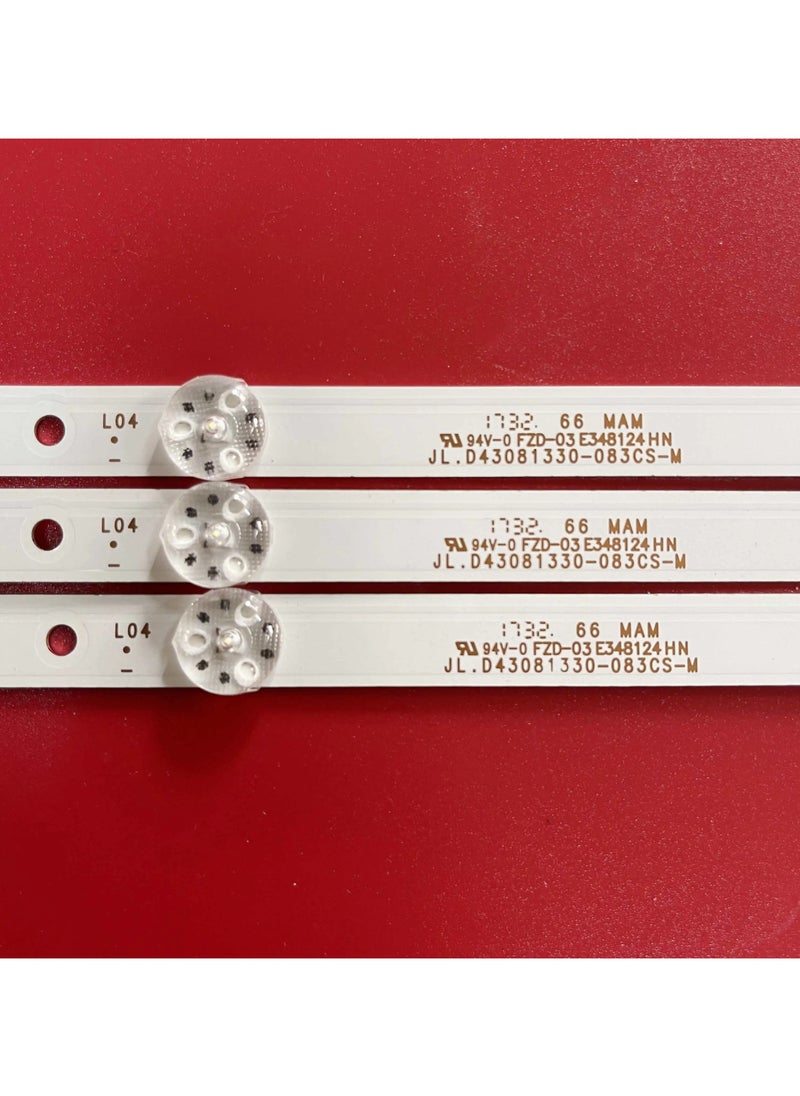 Toshiba - 3 Pcs Led Backlight for Toshiba 43" (JL.D43081330-083CS-M) - Image 1
