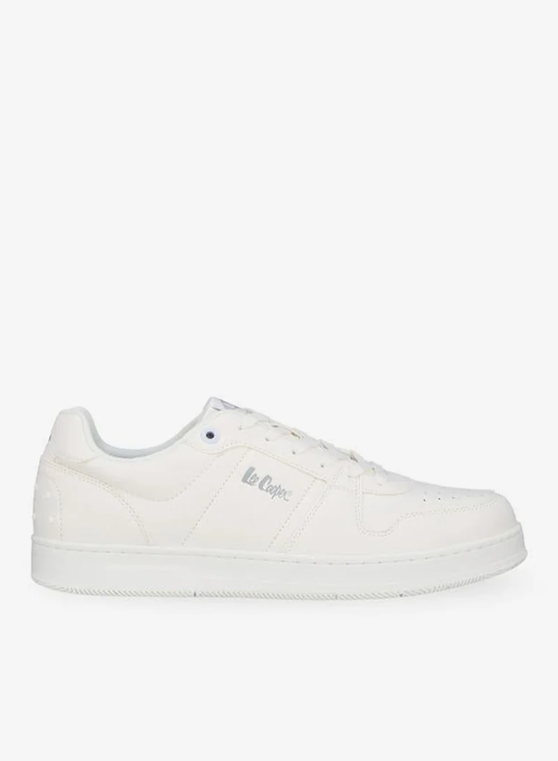 Lee Cooper WHITE Lace-Up Ankle School Sneakers for Men | Best Price UAE