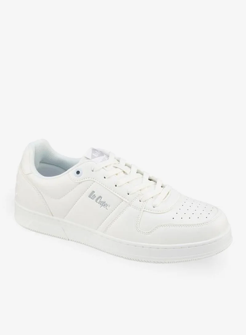 Lee Cooper WHITE Lace-Up Ankle School Sneakers for Men | Best Price UAE