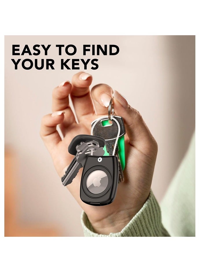 2 PCS Air tag Holder for Air tag Keychain Case with Screen Protector,IP68 Waterproof for Air Tags Key Chain for Apple Tag GPS Tracker - Image 4