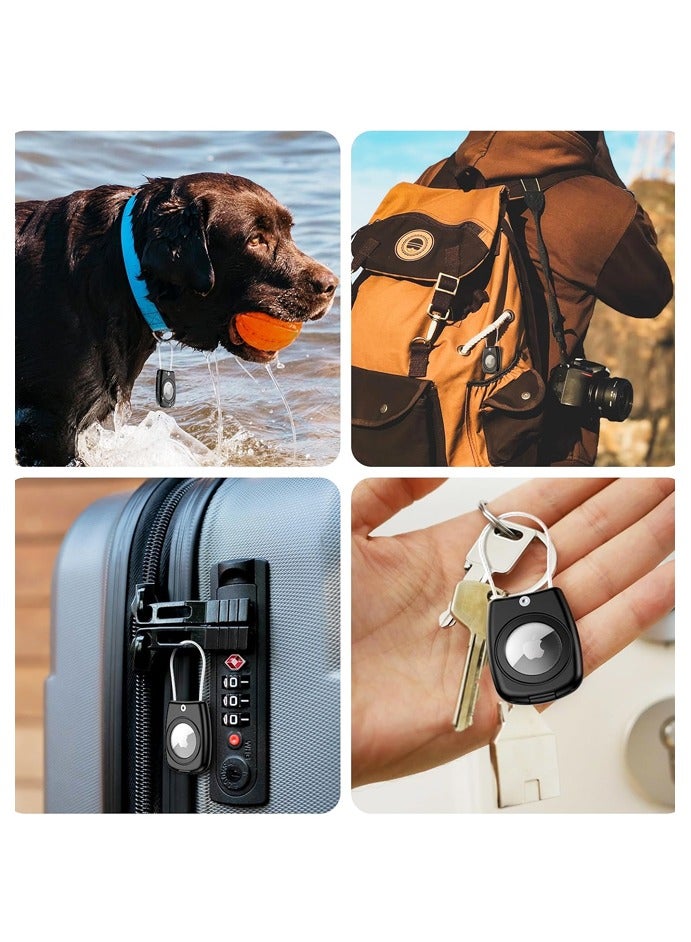 2 PCS Air tag Holder for Air tag Keychain Case with Screen Protector,IP68 Waterproof for Air Tags Key Chain for Apple Tag GPS Tracker - Image 5