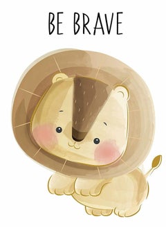 نيبمينينت Baby Jungle Theme Nursery Decor Pictures, 6 Pack Cartoon Safari Animals Wall Art with Inspirational Quote for Boys Girls Kids Bedroom Living Room Bathroom-Unframed  - Image 4