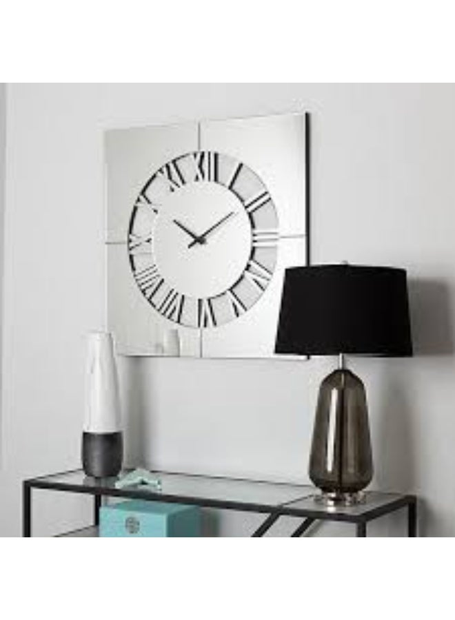 EMAAZZ LLC Modern Square Roman Numeral Wall Clock Minimalist Silent Quartz Decorative for Living Room Bedroom Office and Contemporary Home Décor - Image 3