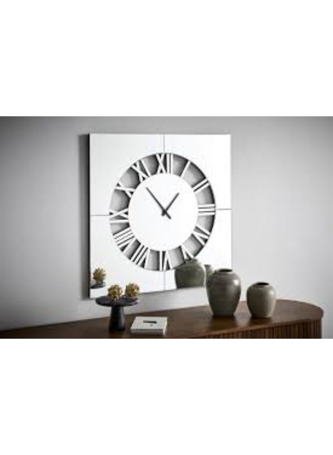 EMAAZZ LLC Modern Square Roman Numeral Wall Clock Minimalist Silent Quartz Decorative for Living Room Bedroom Office and Contemporary Home Décor - Image 5