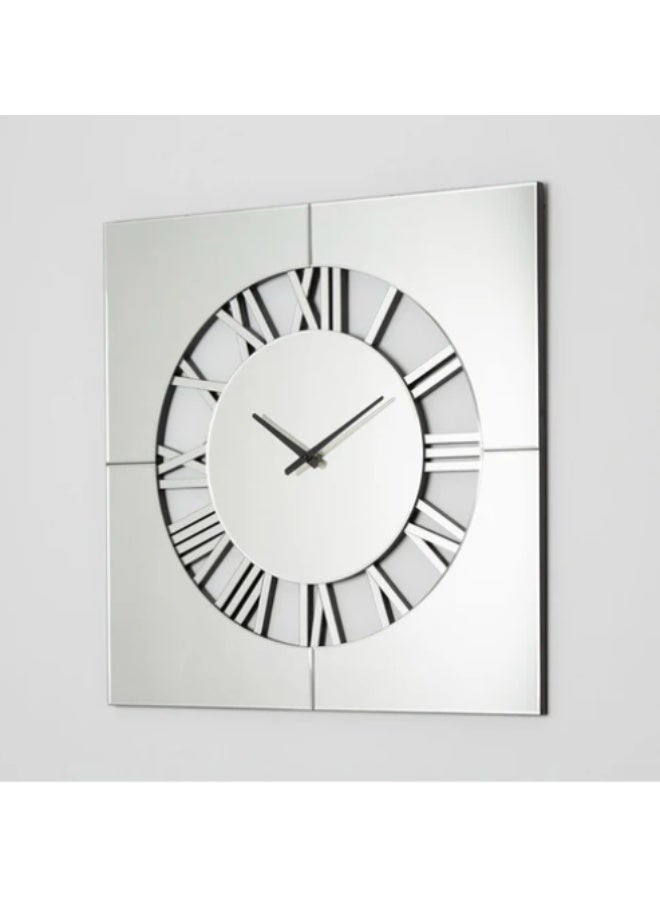 EMAAZZ LLC Modern Square Roman Numeral Wall Clock Minimalist Silent Quartz Decorative for Living Room Bedroom Office and Contemporary Home Décor - Image 1