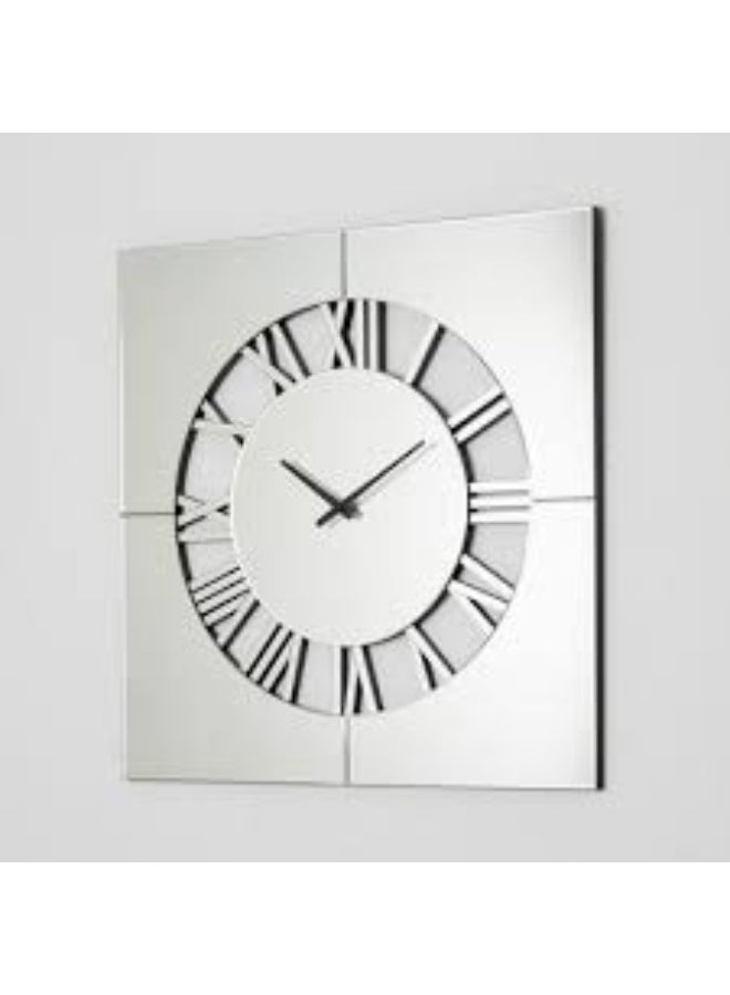 EMAAZZ LLC Modern Square Roman Numeral Wall Clock Minimalist Silent Quartz Decorative for Living Room Bedroom Office and Contemporary Home Décor - Image 2