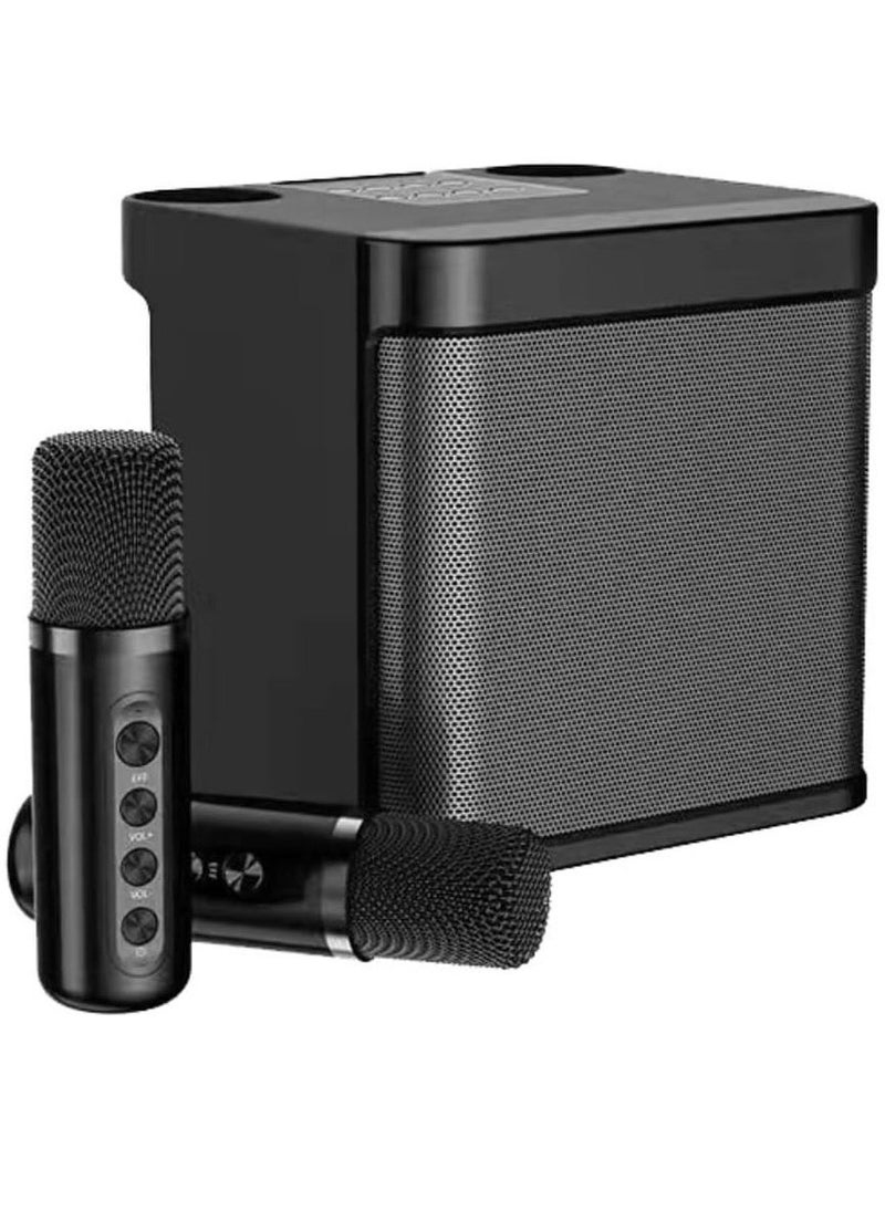 YS Portable Bluetooth Speaker, Karaoke Machine for Adults/Kids with 2 Wireless Microphones, Portable Bluetooth Karaoke Speaker PA System, Singing Machine with Echo and Vocal Cut, for Birthday - Image 1