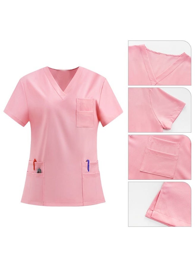 Joychic Womens Men Medical Scrubs Set Unisex Scrub Top and Scrub Pant Set Medical Uniform Scrubs Medical Uniform Set - Image 5