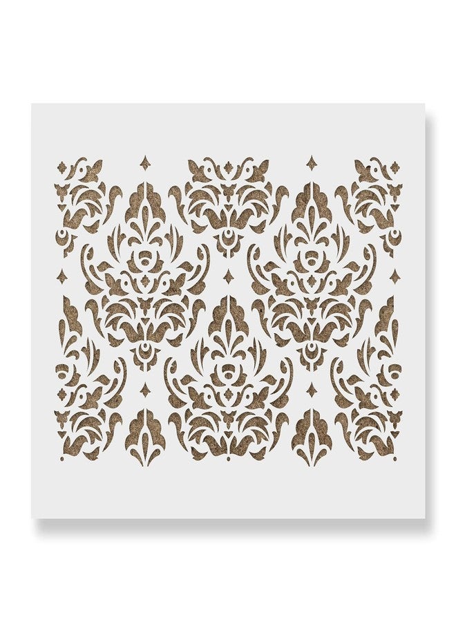 Stencil Revolution Damask Stencil - Add A Designer Touch to Your Home - Wall Stencil, Damask Pattern, Damask of Stencil, Craft Stencil - Image 1
