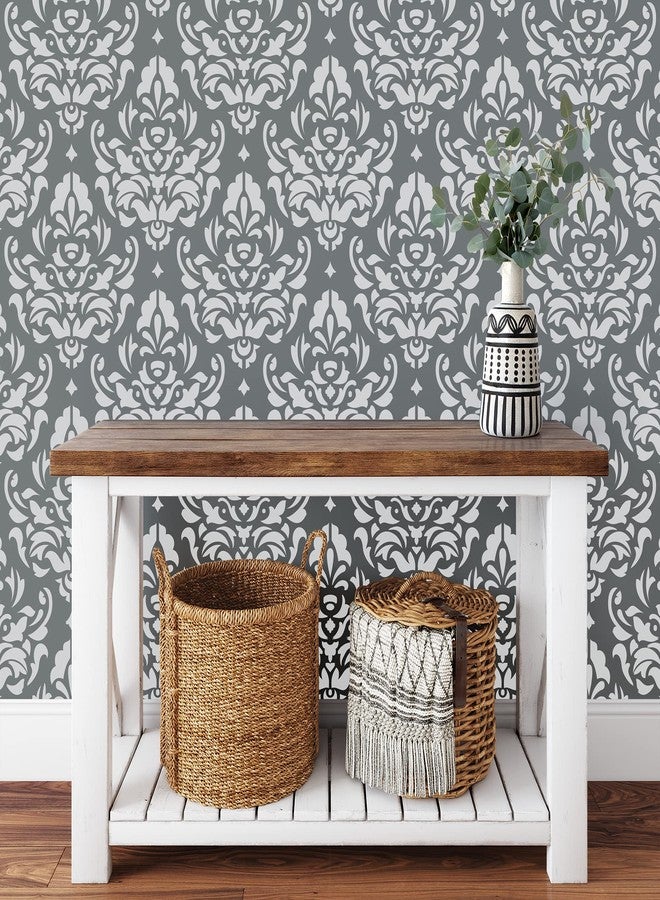 Stencil Revolution Damask Stencil - Add A Designer Touch to Your Home - Wall Stencil, Damask Pattern, Damask of Stencil, Craft Stencil - Image 3